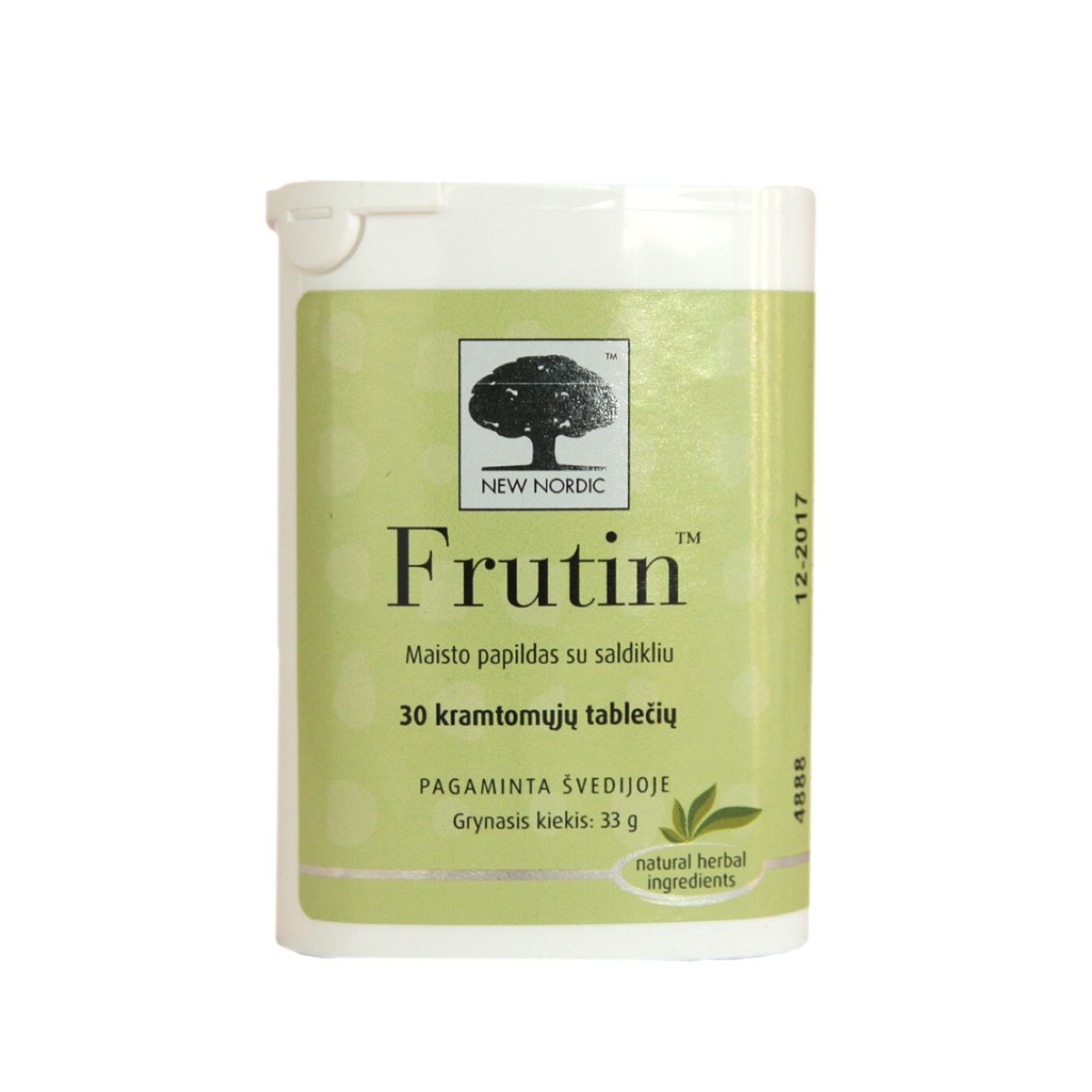 NEW NORDIC kramtomosios tabletės FRUTIN, N30 - 