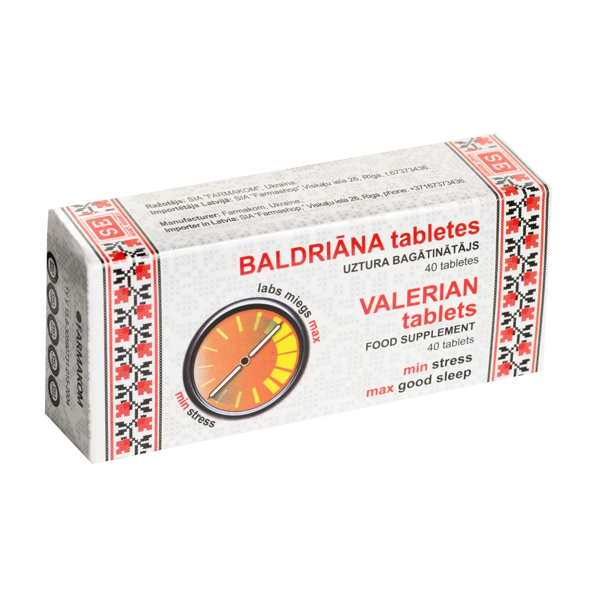 Valerijonų tabletės N40 - 