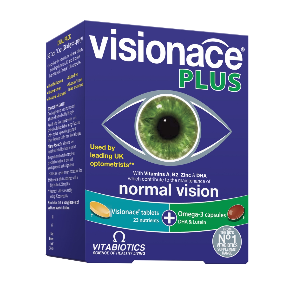 VISIONACE PLUS, N28 tabletės + N28 kapsulės - 