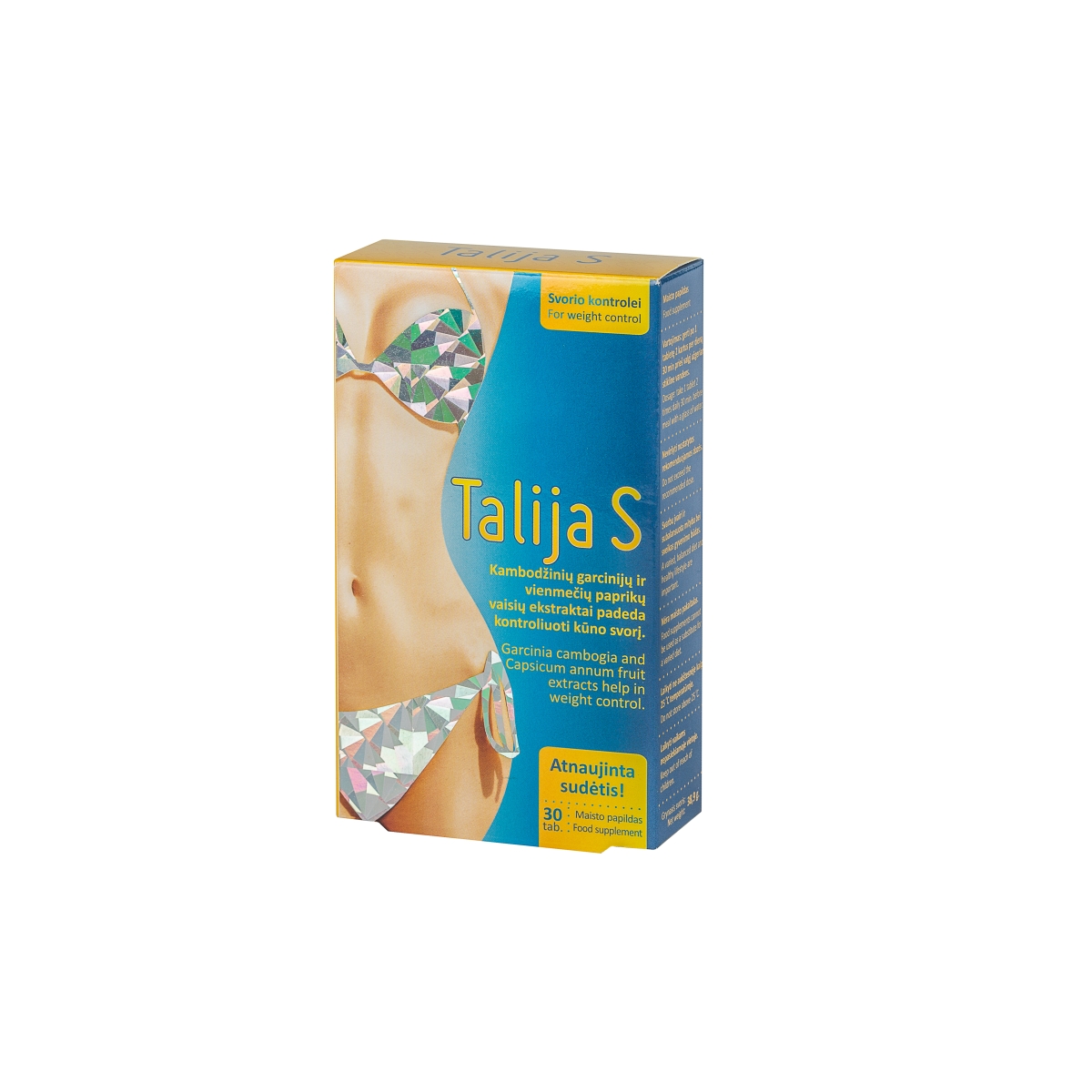ACONITUM kūno svorio kontrolei TALIJA S, 30 kapsulių - 