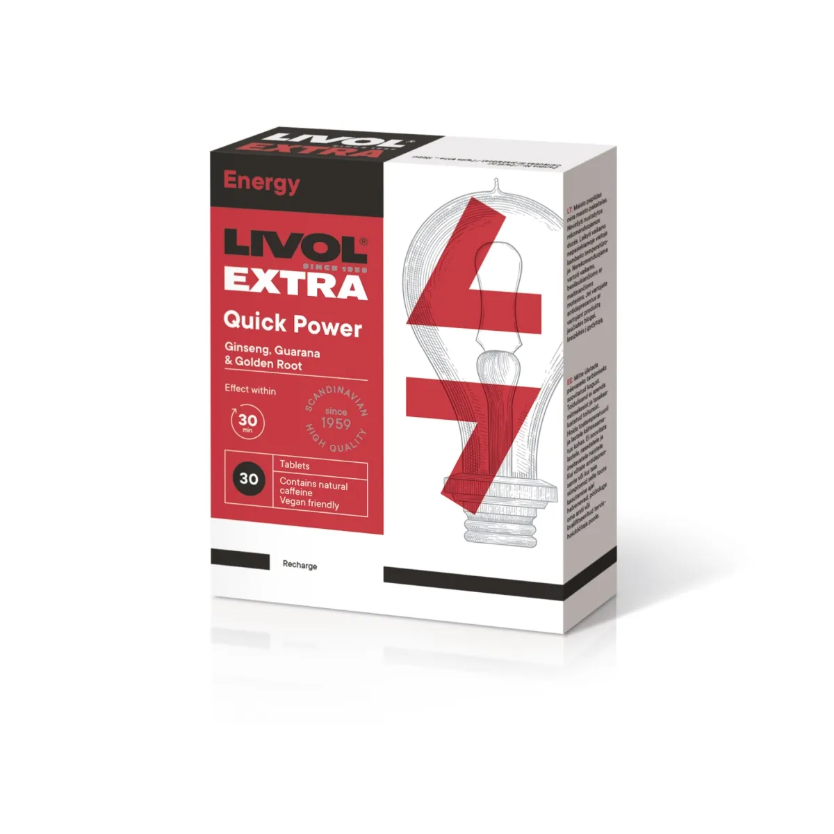 LIVOL EXTRA Quick Power, 30 tabl. - 
