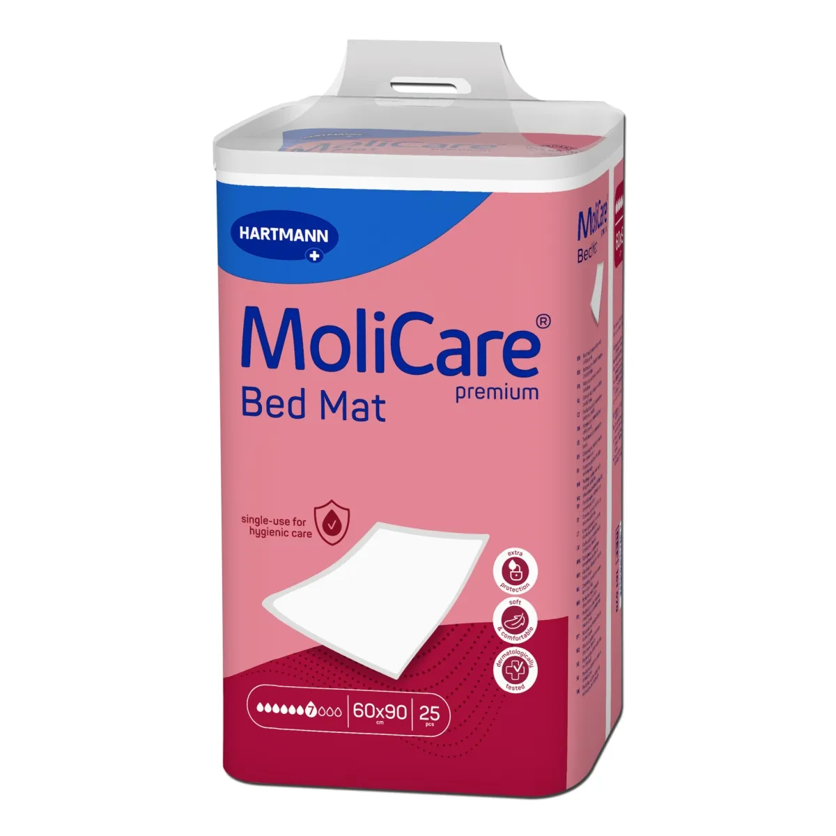 MOLICARE PREMIUM Bed Mat 7 lašai 60x90cm, 25 vnt. - 
