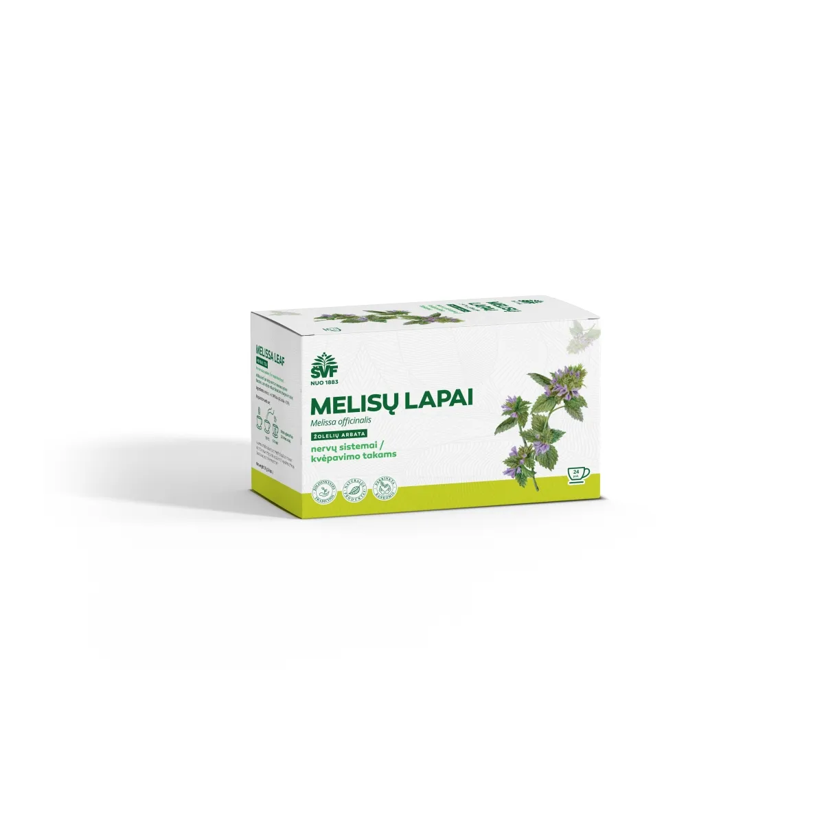 ŠVF žolelių arbata MELISŲ LAPAI, 1,5g x N24 - 