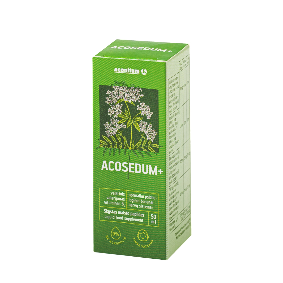 ACONITUM nervų sistemai ACOSEDUM+, 50ml - 