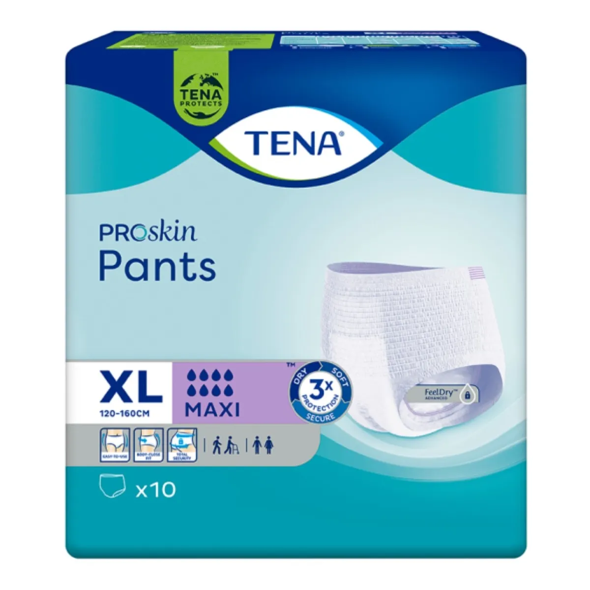 TENA sauskelnės kelnaitės PANTS MAXI, XL dydis, N10 - 