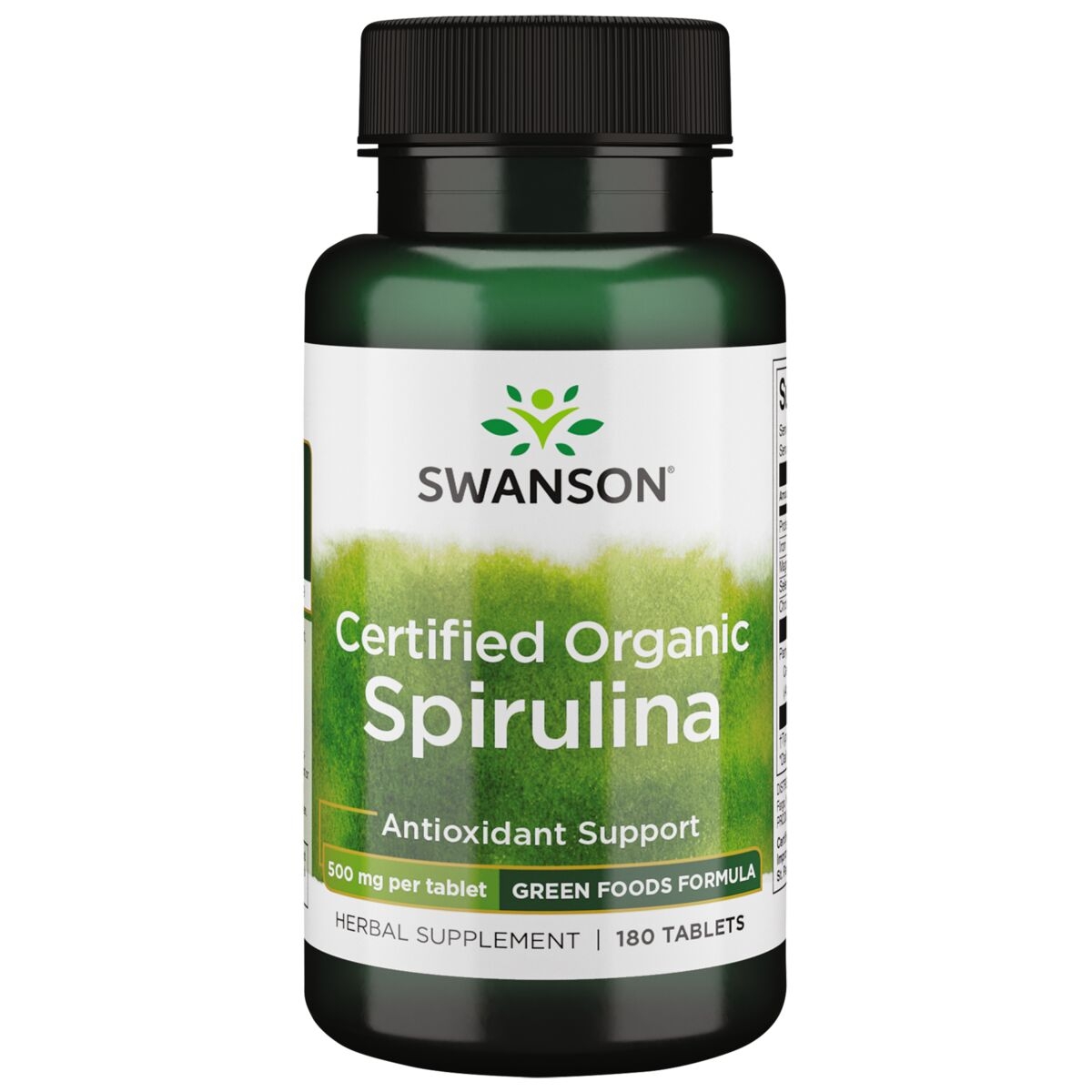 SWANSON Spirulina (Ekologiška JAV) 500mg tabletės N180 - 
