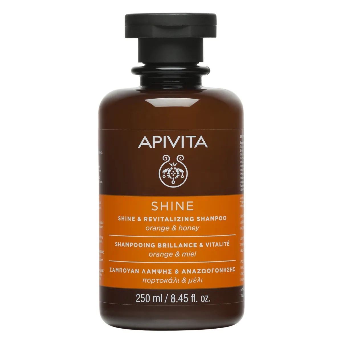 APIVITA šampūnas, žvilgesio suteikiantis, 250ml - 