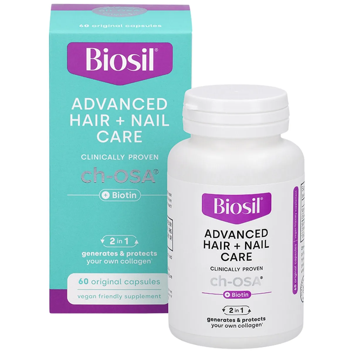 BIOSIL ADVANCED HAIR CARE, 60 kapsulių - 