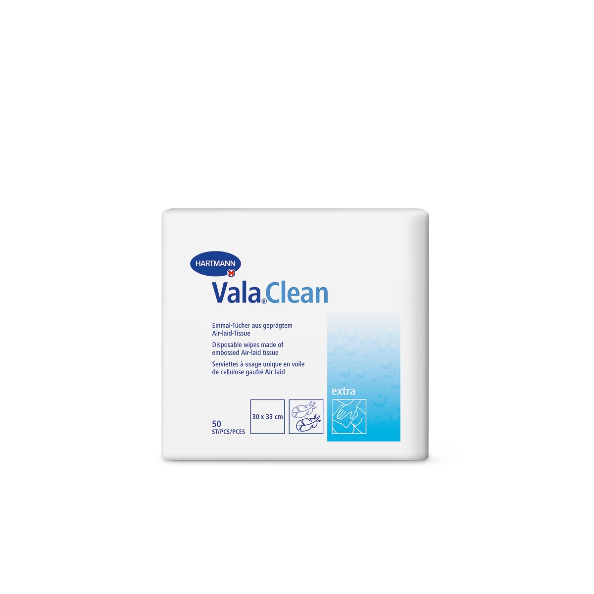 HARTMANN hig.vienkartiniai rankšluoščiai VALACLEAN EXTRA 30x33cm, N5 - 