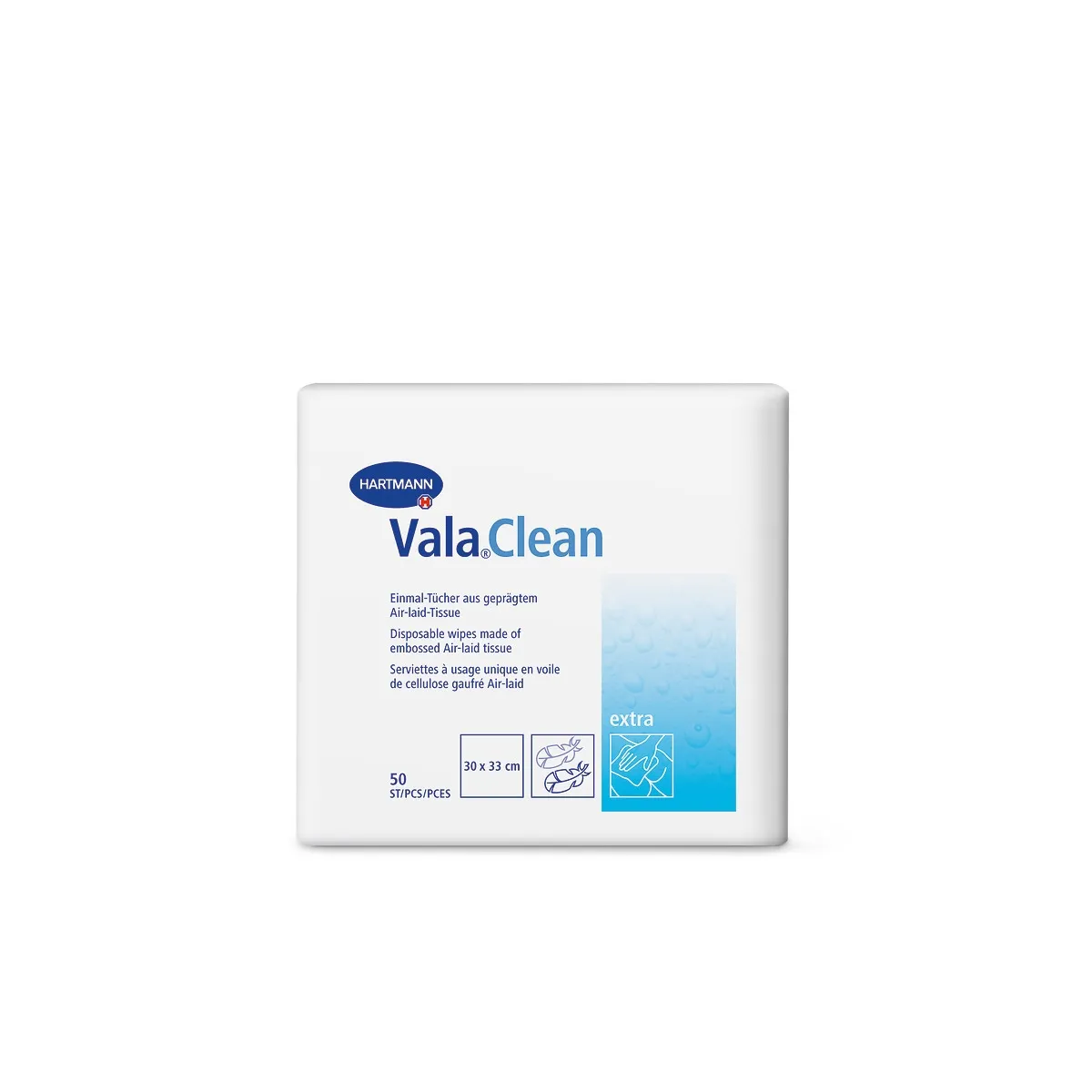 HARTMANN hig.vienkartiniai rankšluoščiai VALACLEAN EXTRA 30x33cm, N5 - 