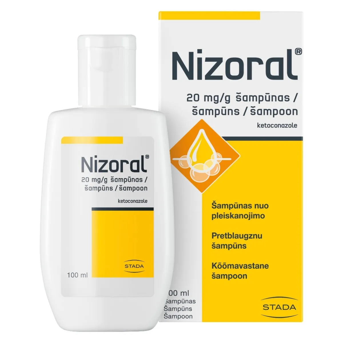Nizoral 20mg/g šampūnas 100ml N1 - 