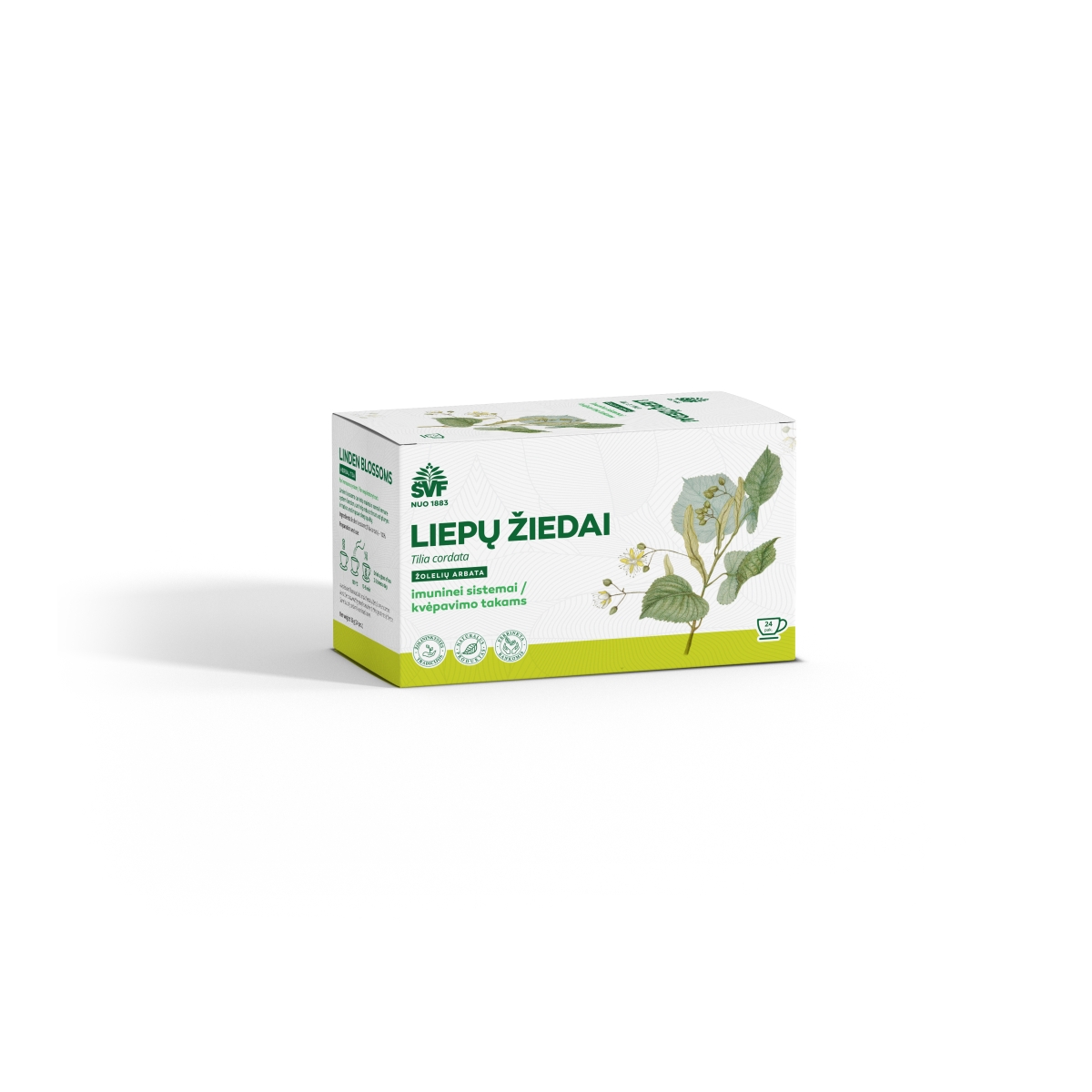 ŠVF žolelių arbata LIEPŲ ŽIEDAI, 1.5g x N24 - 