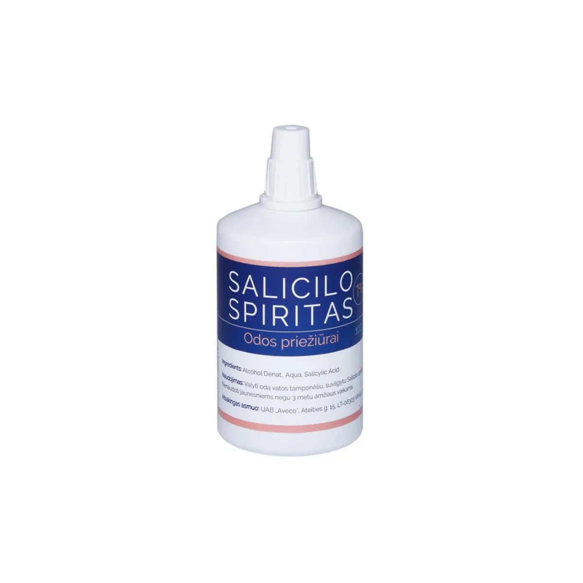SALICILO SPIRITAS 1% odos tirpalas, 100ml - 