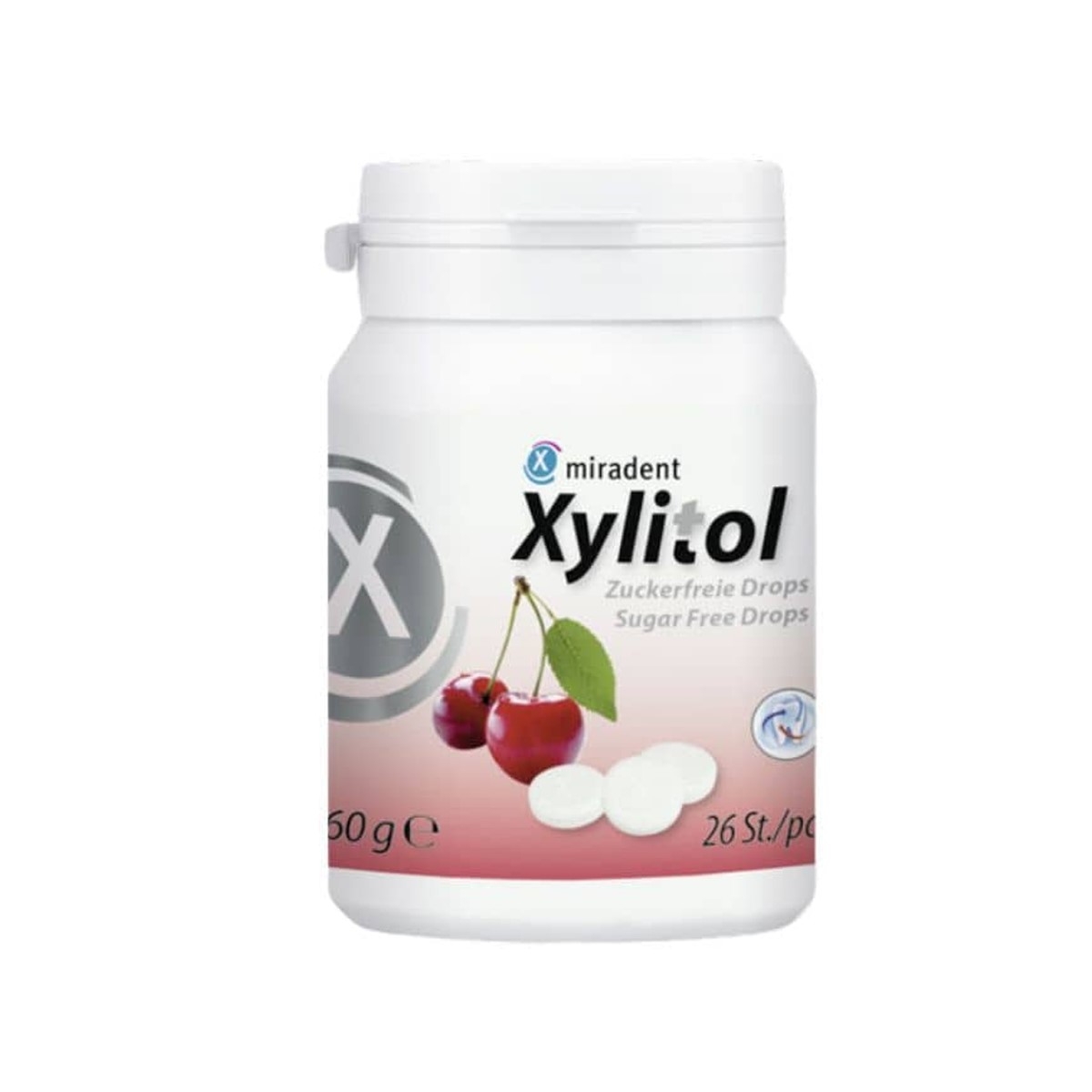 XYLITOL pastilės su ksilitoliu, vyšnių skonio, N26 - 