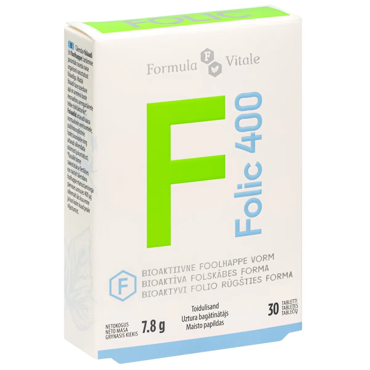 Formula Vitale FOLIC 400, N30 tabletės - 