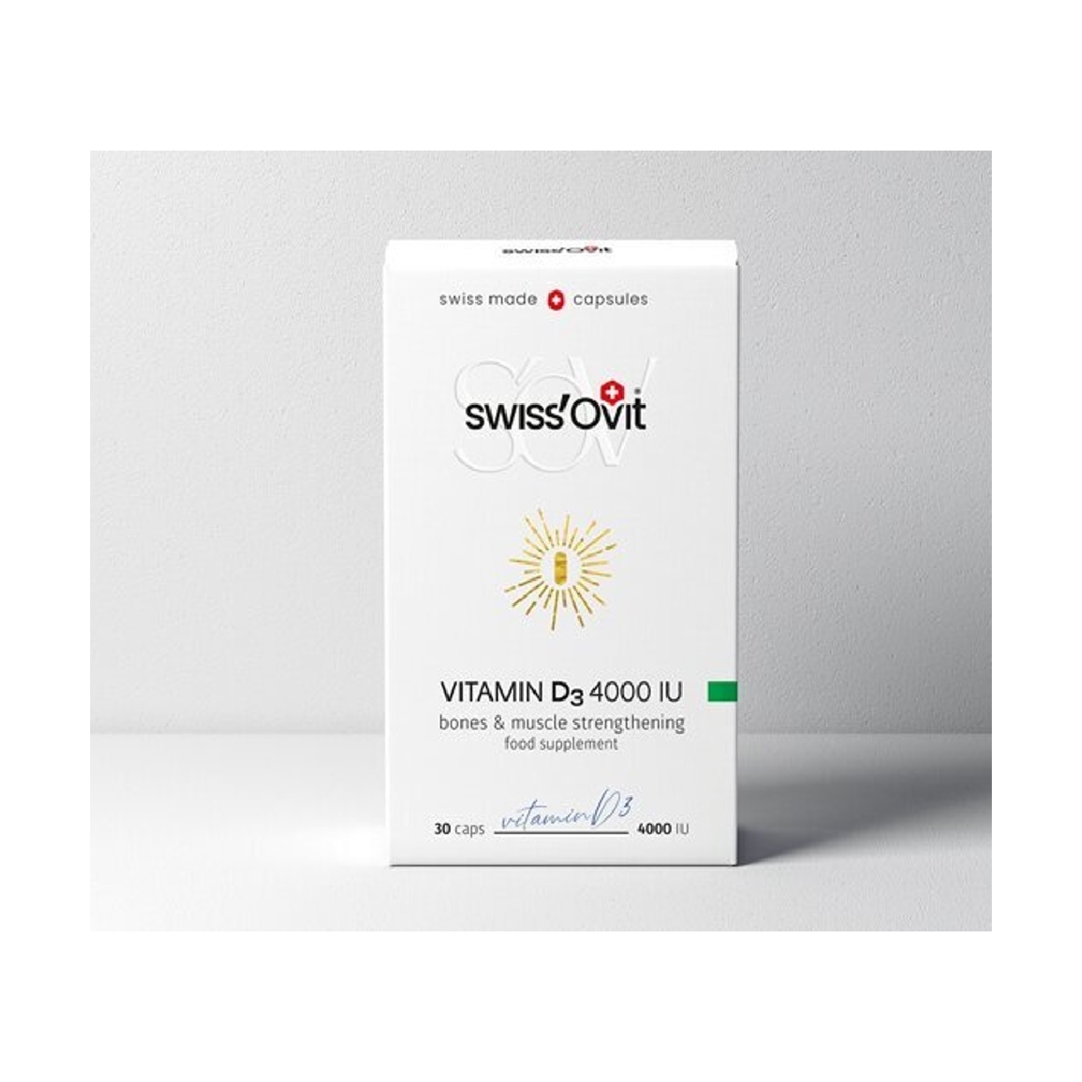 SwissOvit Vitaminas D3 4000IU kapsulės N30 - 