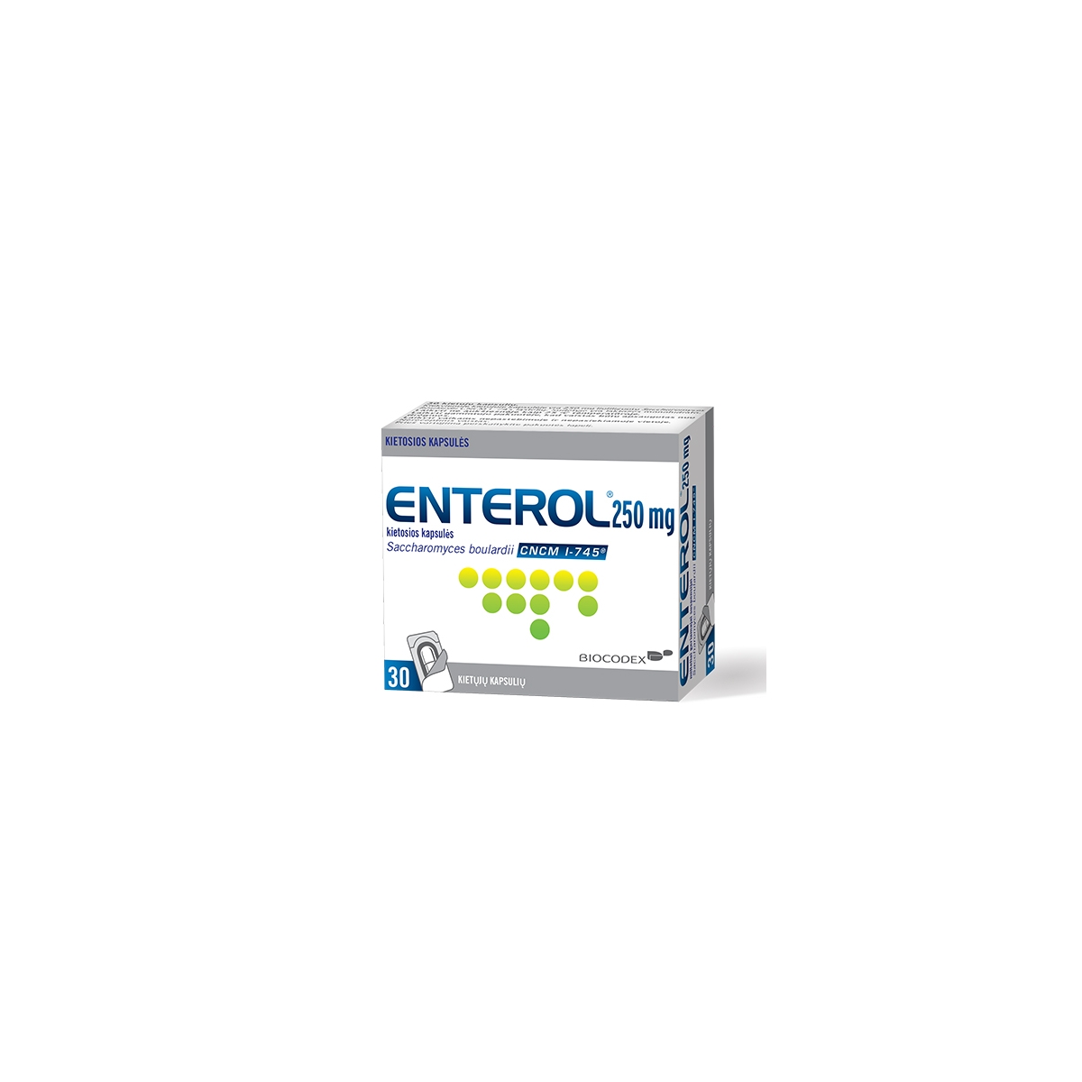 Enterol 250mg kietosios kapsulės N30 - 