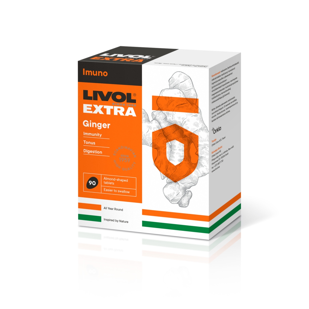 LIVOL EXTRA Imbieras, 90 tabl. - 