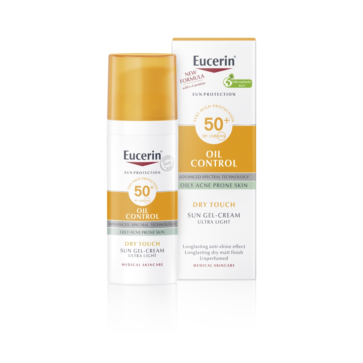 EUCERIN kreminis veido gelis nuo saulės OIL CONTROL SPF 50+, 50ml - 