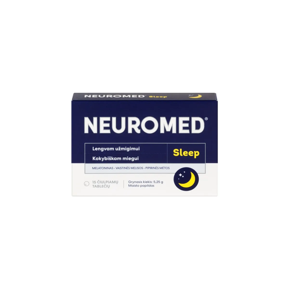 NEUROMED čiulpiamosios tabletės SLEEP, N15 - 