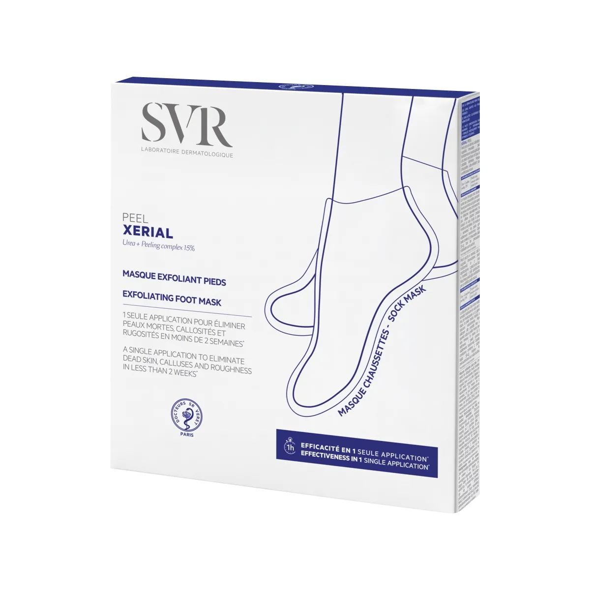 SVR atsluoksniuojamoji pėdų kaukė XERIAL PEEL, N2 - 