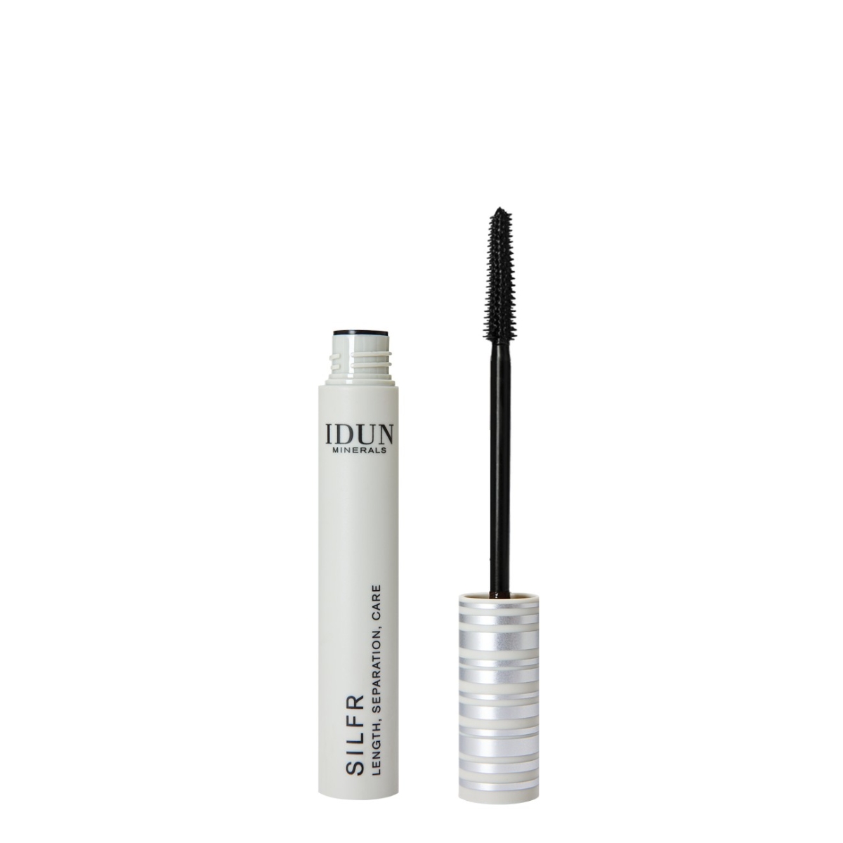 IDUN MINERALS blaktienas ilginantis tušas, rudos spalvos SILFR, 11ml - 