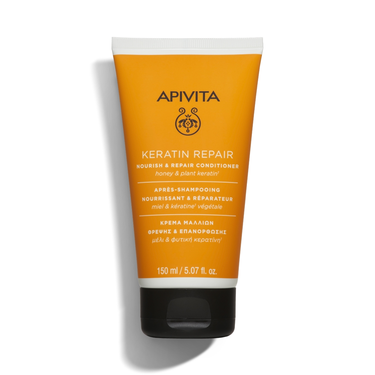 APIVITA atkuriamasis plaukų kondicionierius su keratinu, 150ml - 