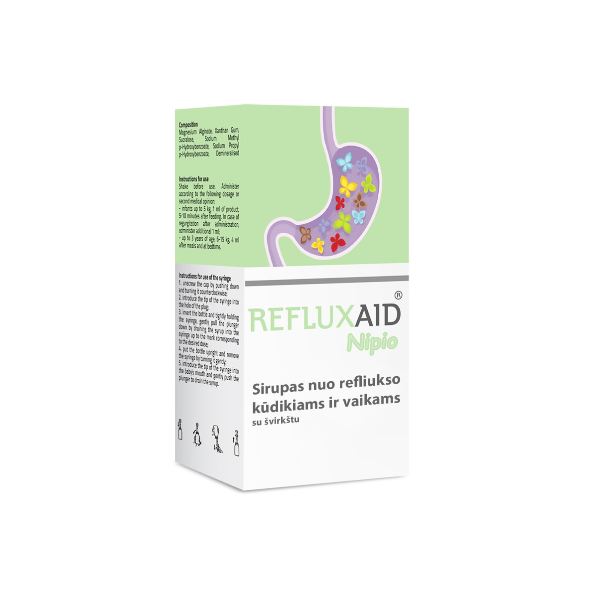 REFLUXAID NIPIO sirupas, 150 ml - 