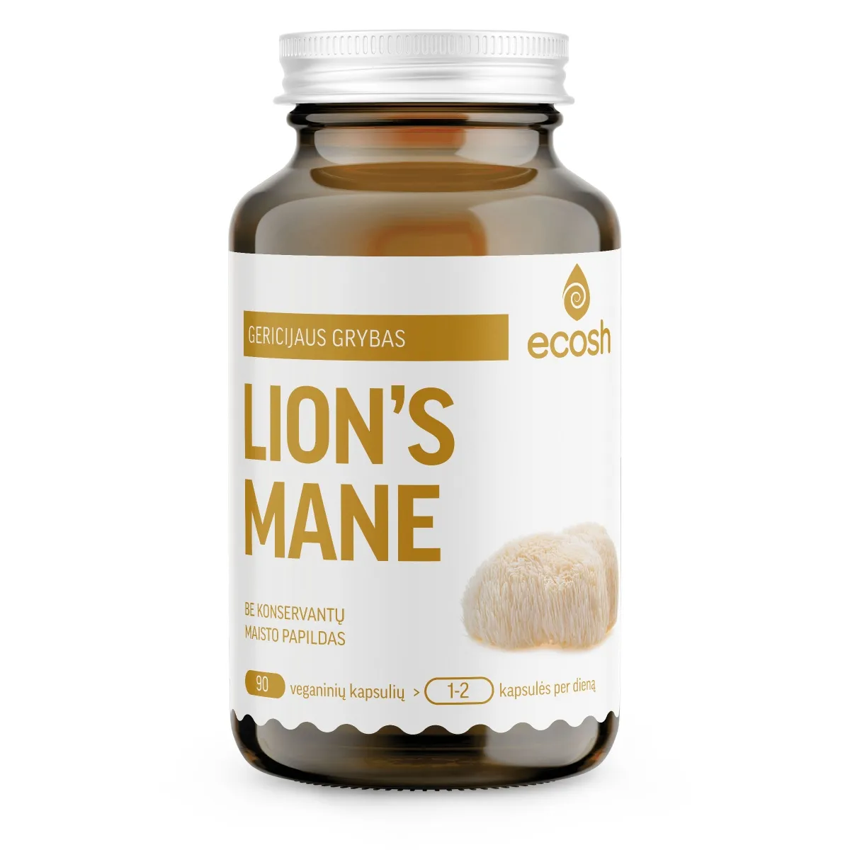ECOSH LION’S MANE, 90 kapsulių -  1