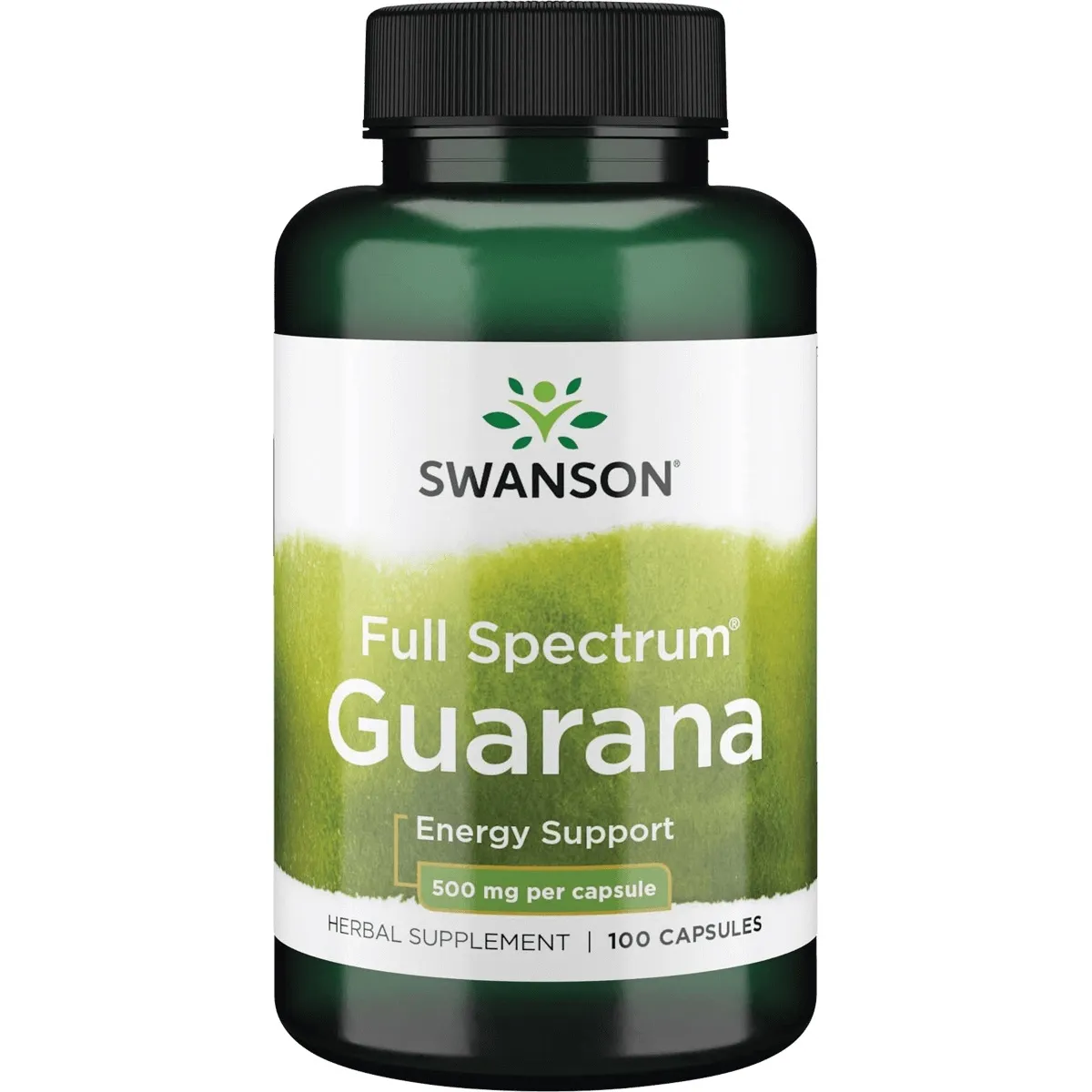 SWANSON Guarana 500mg kapsulės 100 Kaps. - 