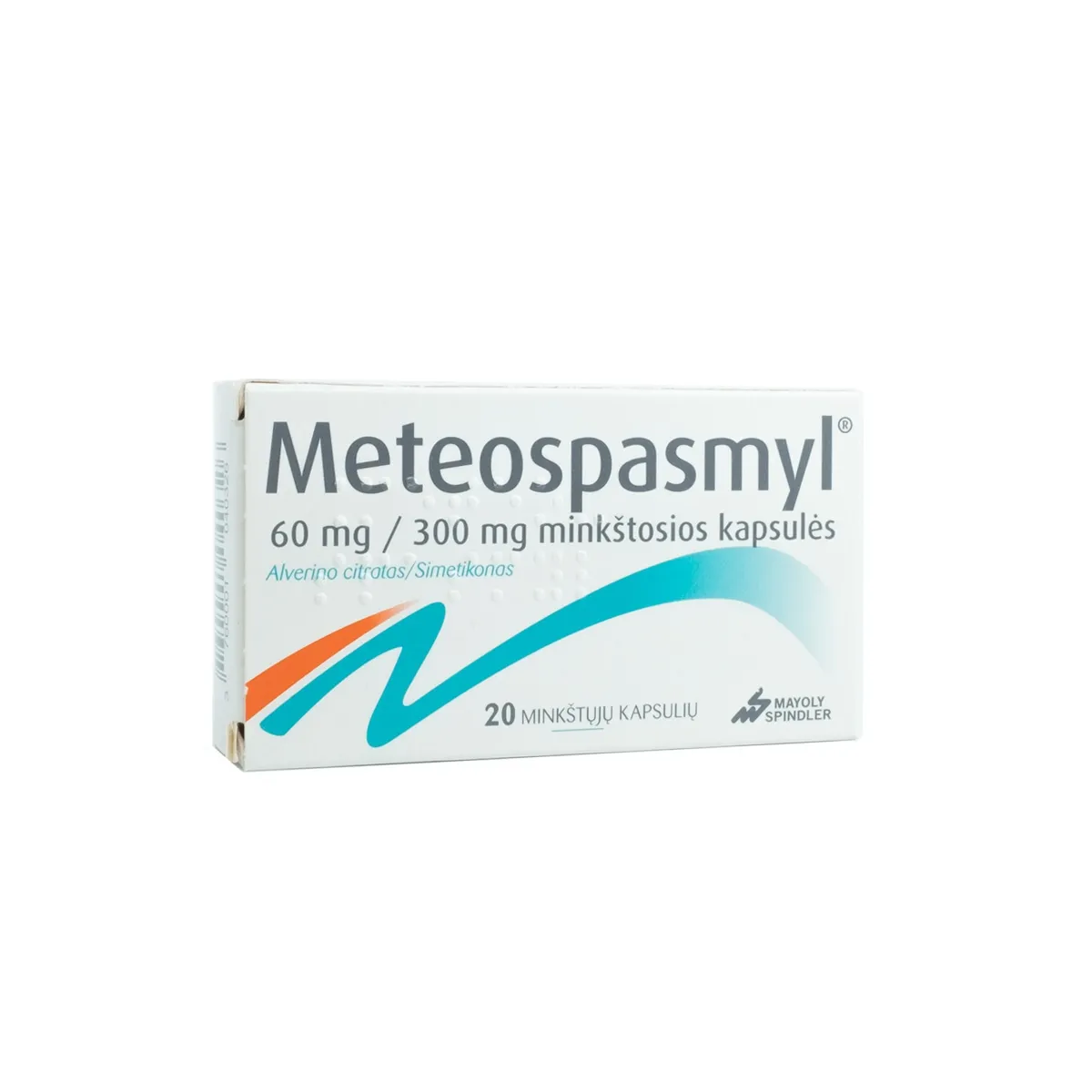Meteospasmyl 60mg/300mg minkštosios kapsulės N20 - 