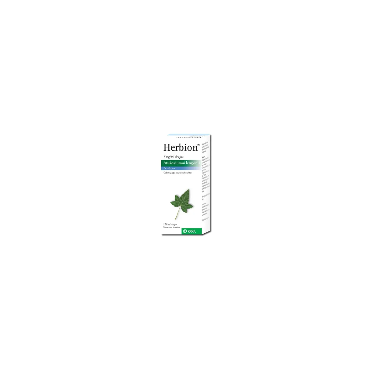 Herbion 7mg/ml sirupas 150ml ir matavimo šaukštas N1 - 