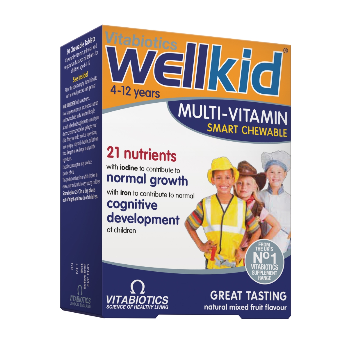 WELLKID, 30 kramtomųjų tablečių - 