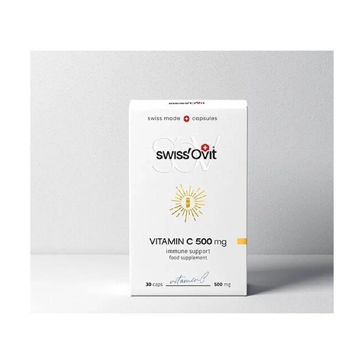 SwissOvit vitaminas C 500mg, 30 kaps. - 