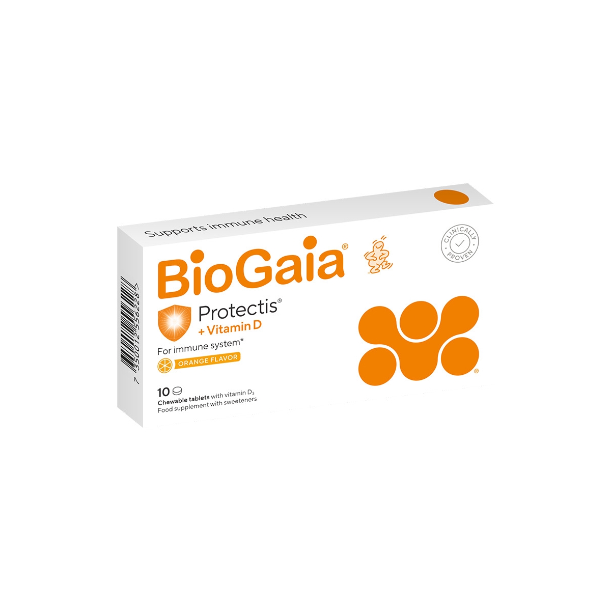 BIOGAIA tabletės su vitaminu D3 PROTECTIS, N10 - 