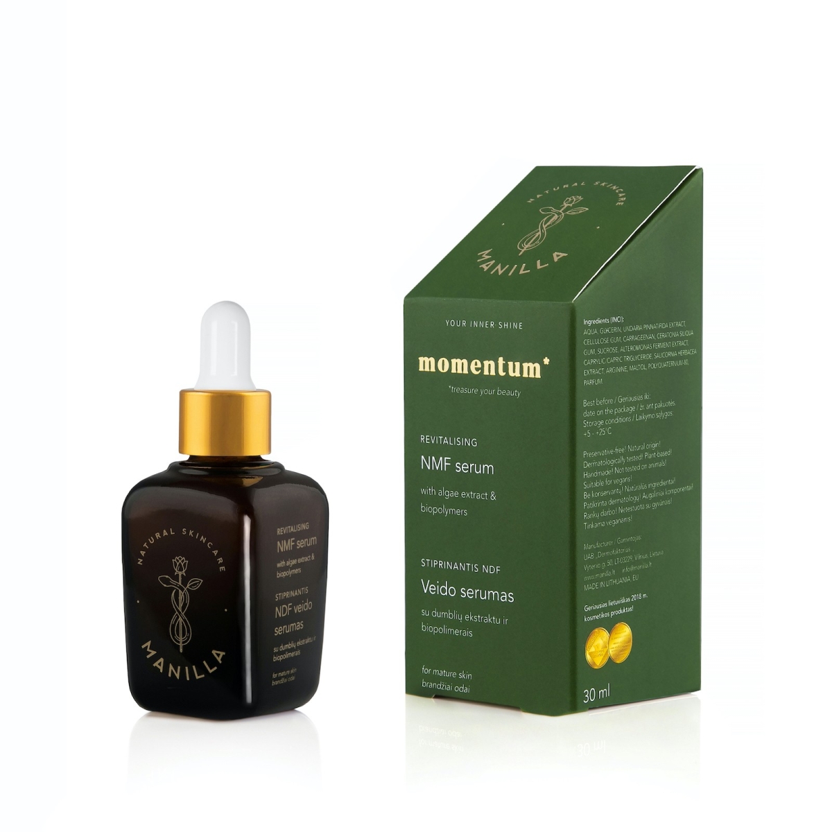MANILLA stiprinantis veido serumas NDF MOMENTUM, 30ml - 