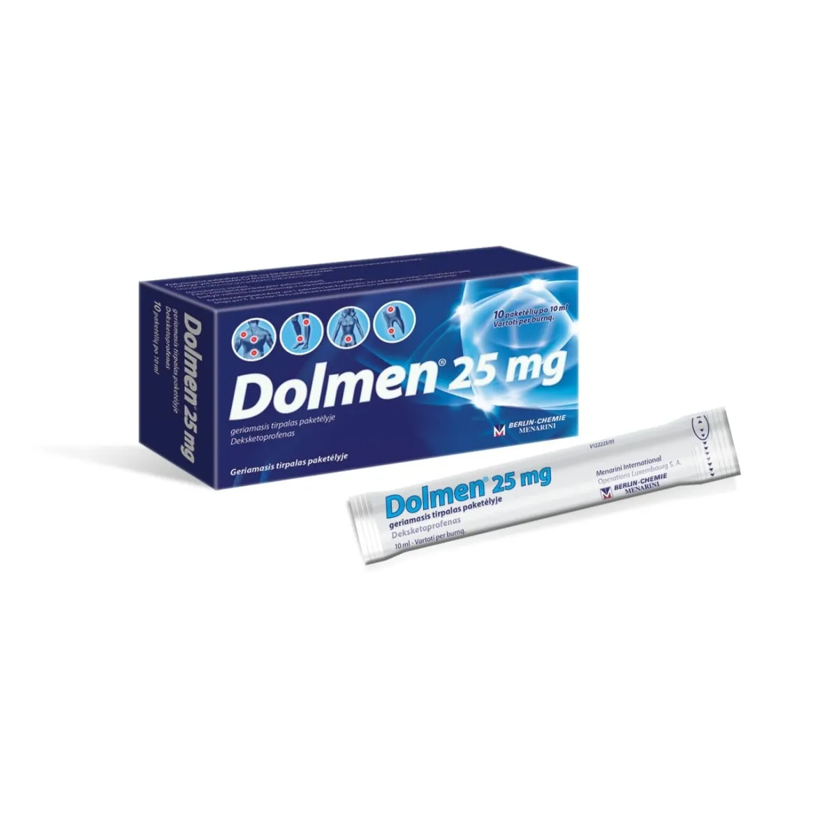 Dolmen 25mg geriamasis tirpalas paketėlyje 10ml N10 - 