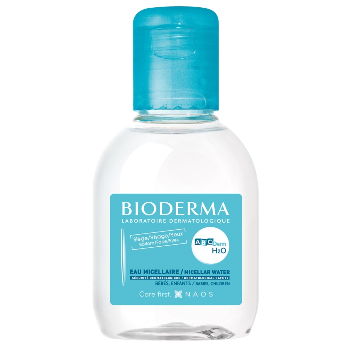 BIODERMA ypač švelnus valomasis vanduo ABCDERM H2O, 100ml - 