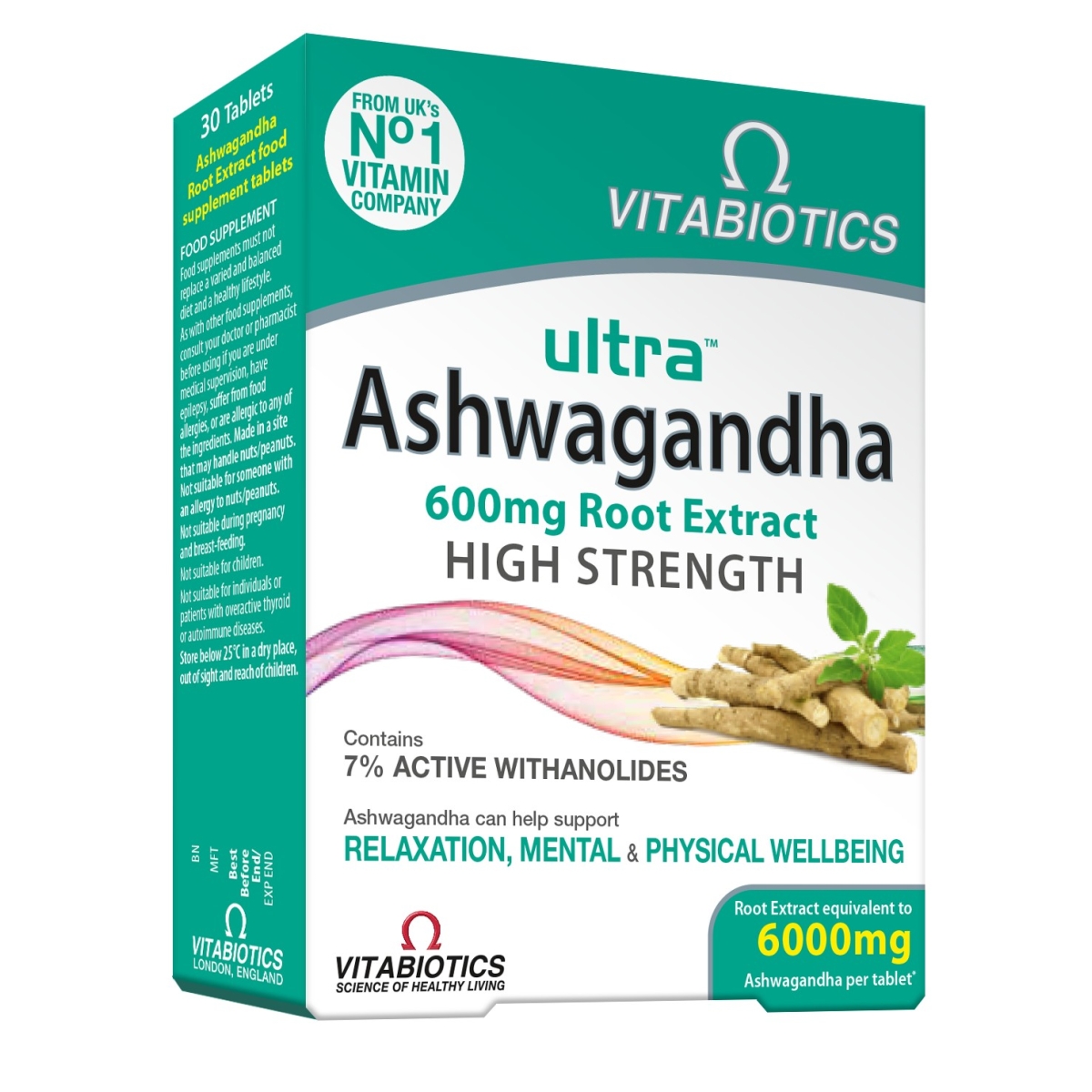 ULTRA AŠVAGANDA (ASHWAGANDHA) 600 mg N30 - 