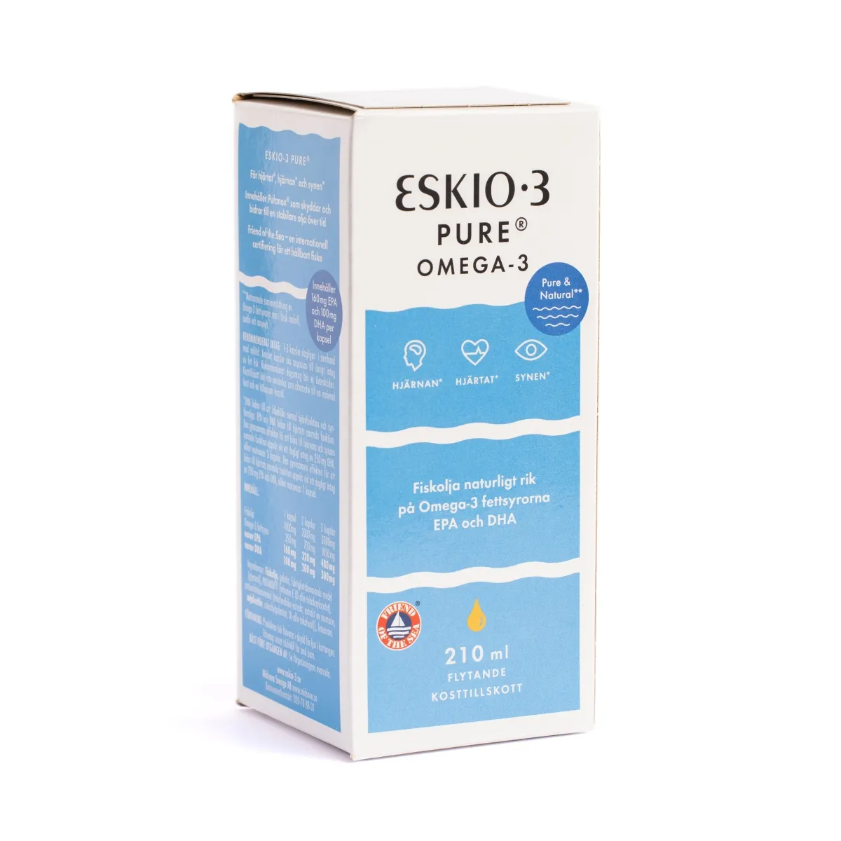 ESKIO-3 žuvų taukai PURE, 210ml - 
