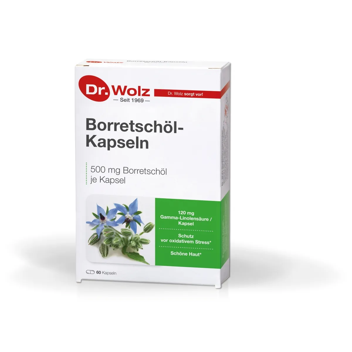 Dr. Wolz Borretschol-Kapseln 500mg N60 - 