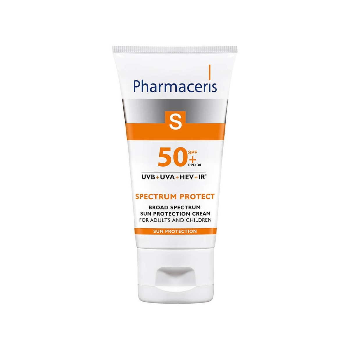 PHARMACERIS S plataus spektro apsauginis kremas veidui SPF50+, 50ml - 