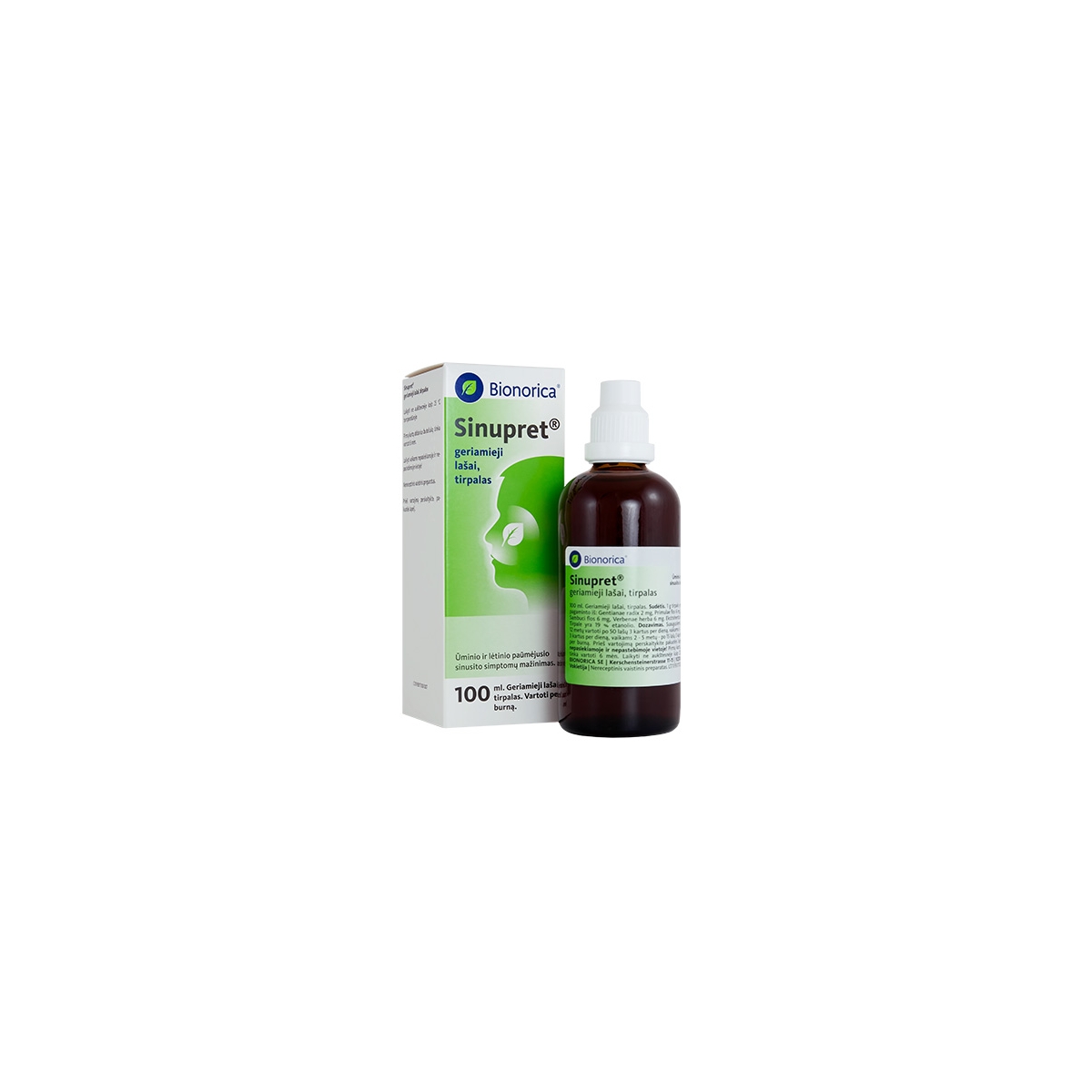 Sinupret geriamieji lašai, tirpalas 100ml - 