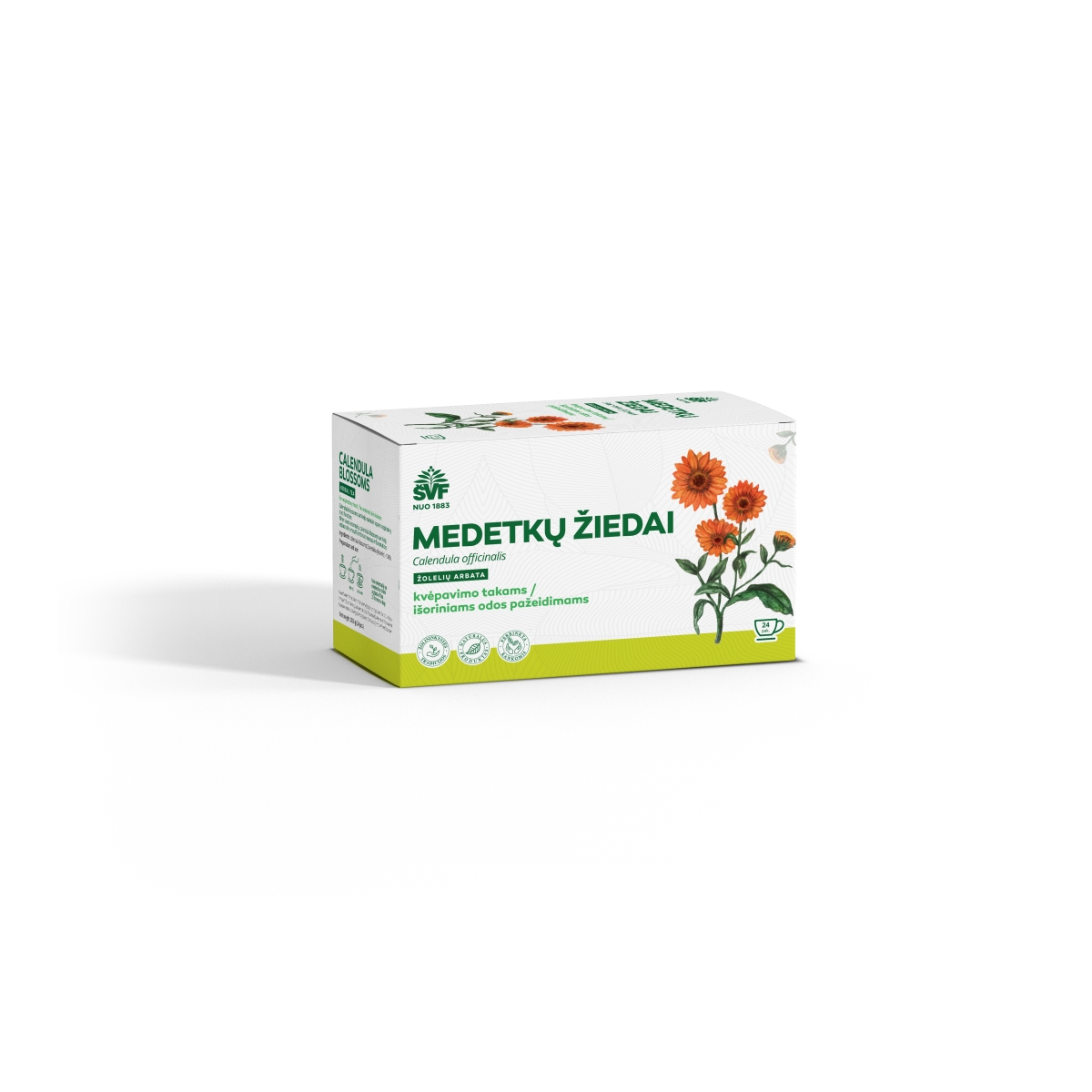 ŠVF žolelių arbata MEDETKŲ ŽIEDAI, 1,2g x N24 - 
