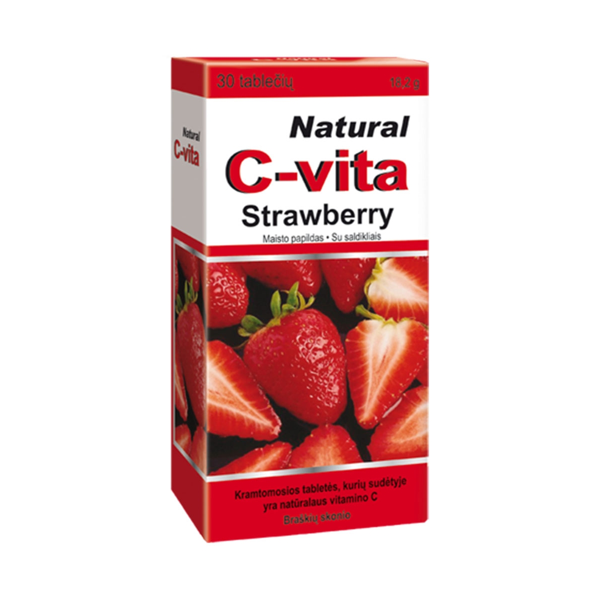 VITABALANS NATURAL C-VITA 60mg, 30 kramtomųjų tablečių - 