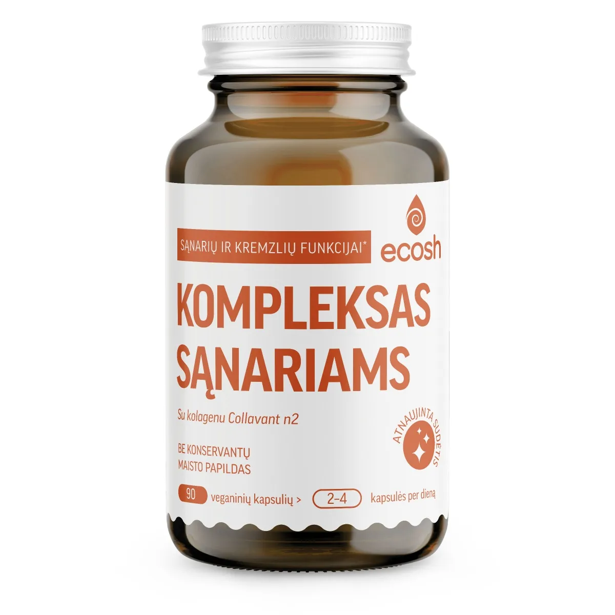 ECOSH Kompleksas sąnariams, su kolagenu Collavant n2, 90 kapsulių - 
