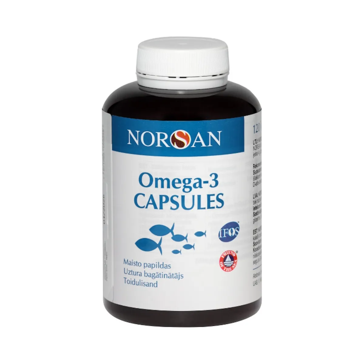 NORSAN OMEGA-3 kapsulės, N120, 120 kapsulių - 
