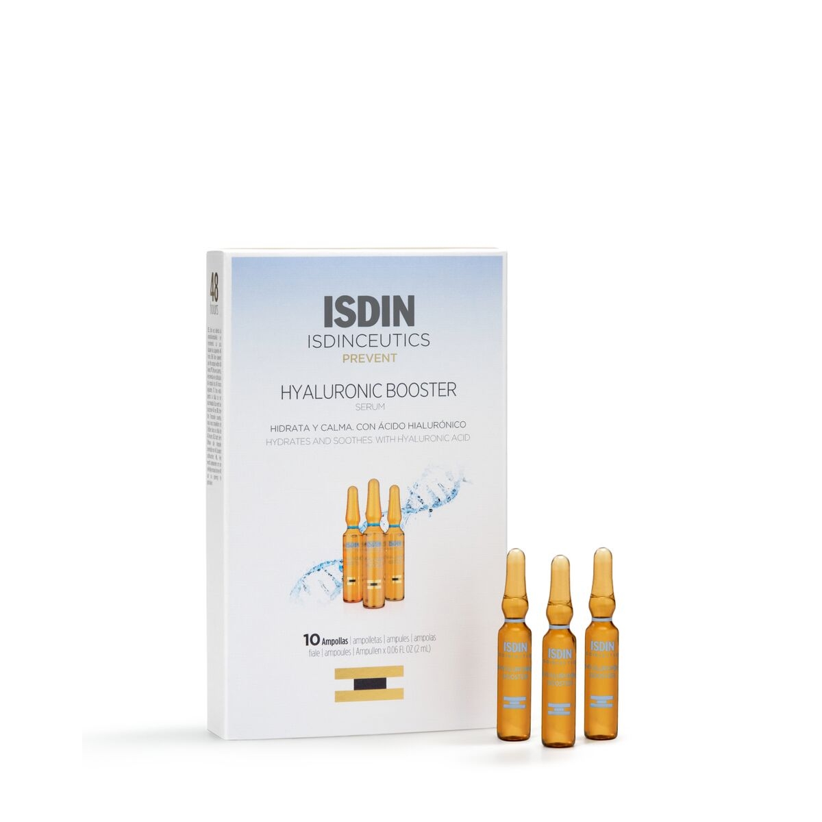 ISDIN intensyviai drėkinančios ampulės HYALURONIC BOOSTER, 2ml x N10 - 