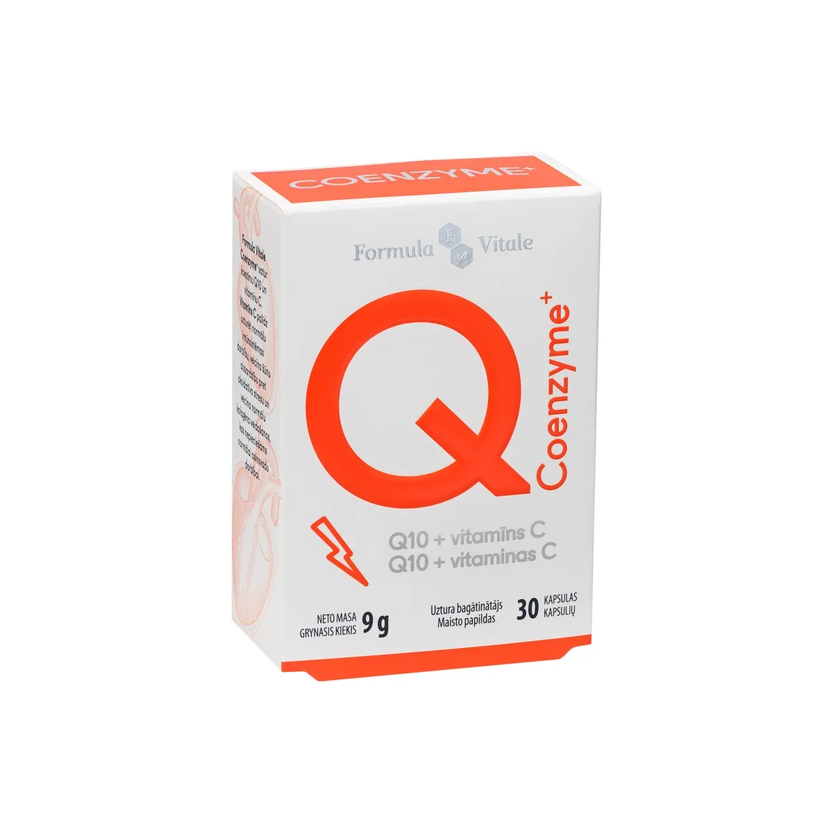 FORMULA VITALE Coenzyme+ Q10 + vitaminas C, N30 - 