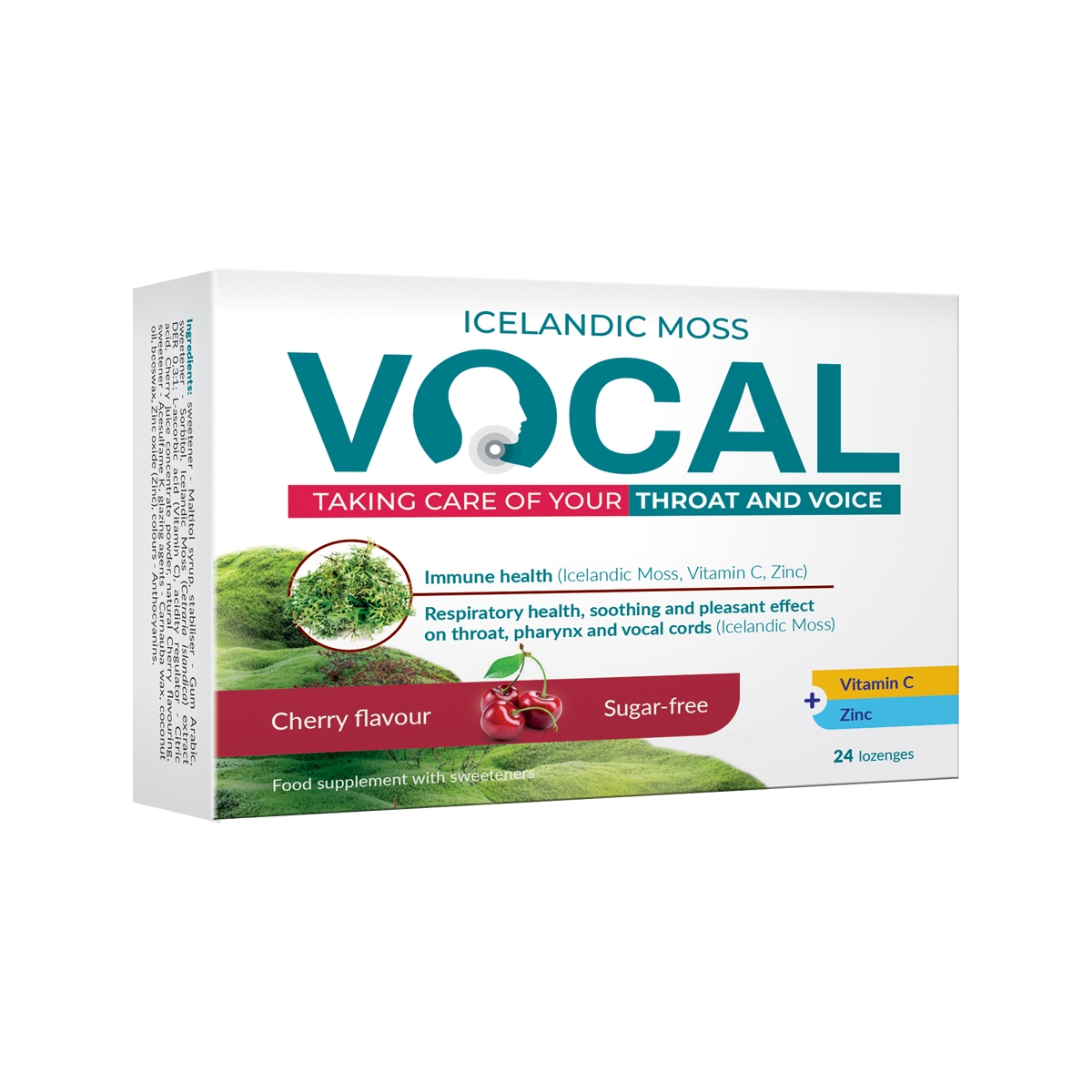 VOCAL vyšnių skonio, 24 pastilės - 